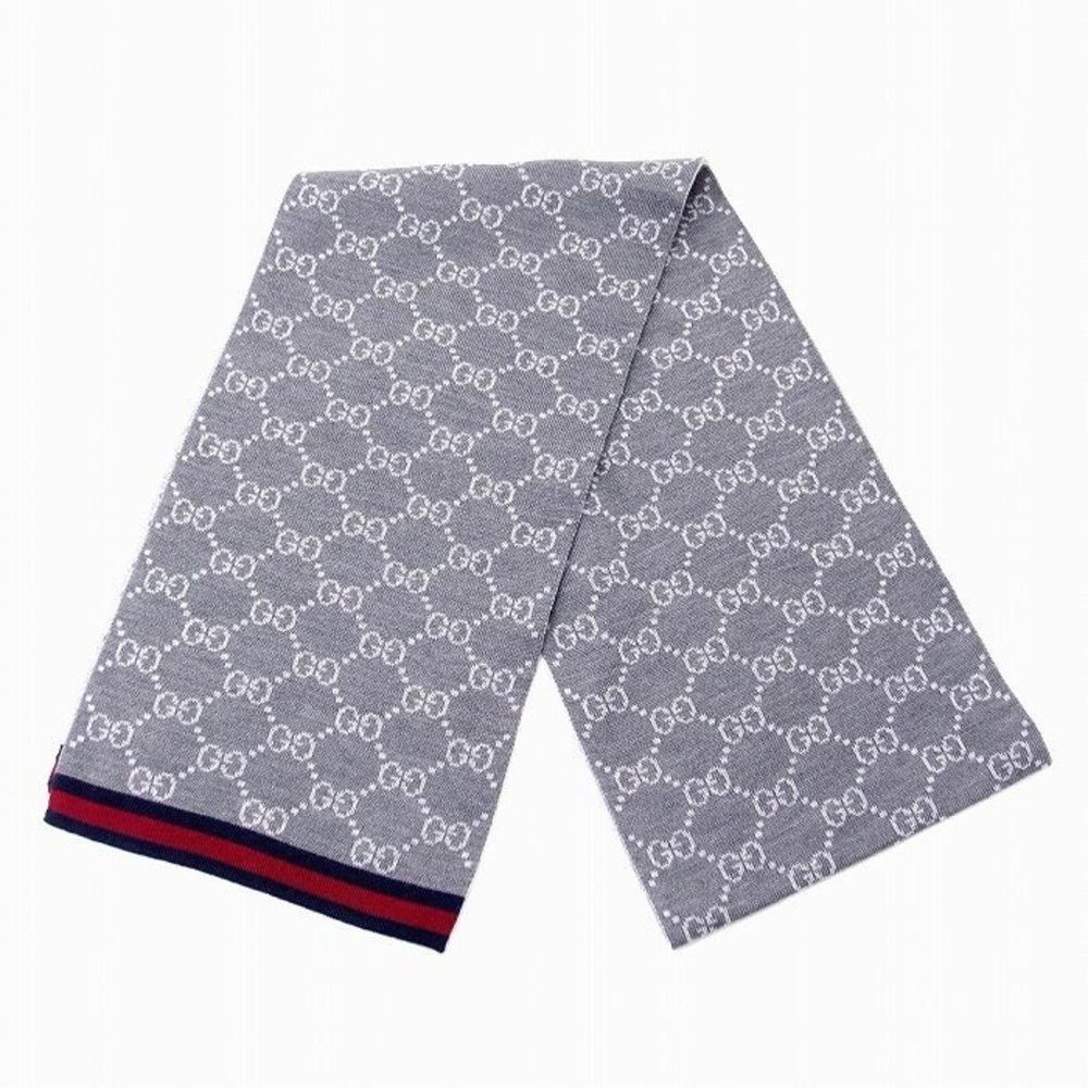 Gucci web scarf cashmere 100% Authentic